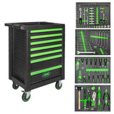 Carro de ferramentas com 7 gavetas - verde JBM 53904