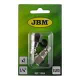 Conector macho EUR - rosca hembra 1/4" 2 uds. JBM 13934