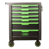 Carrinho de ferramentas de 7 gavetas verde - equipado JBM 54389